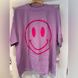 Dressed in LALA - The World Needs Your Magic Oversized Tee in Lavender + Pink